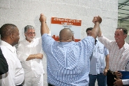 Inauguração da Unidade Matricial de Saúde (UMS) Professor Aluízio Rosa Prata no bairro Elza Amui.